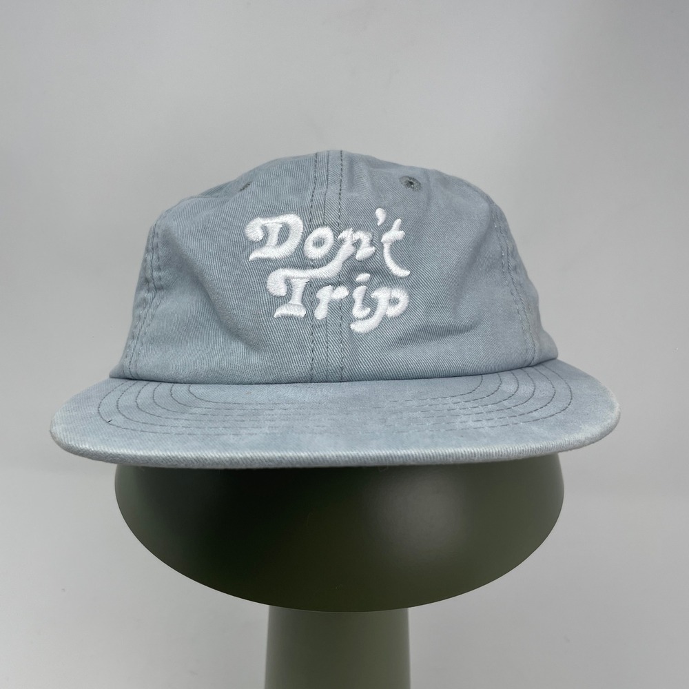 Free & Easy Dont Trip Hat Blue Washed Cotton Adjustable Dad Cap Mac Miller OSFA